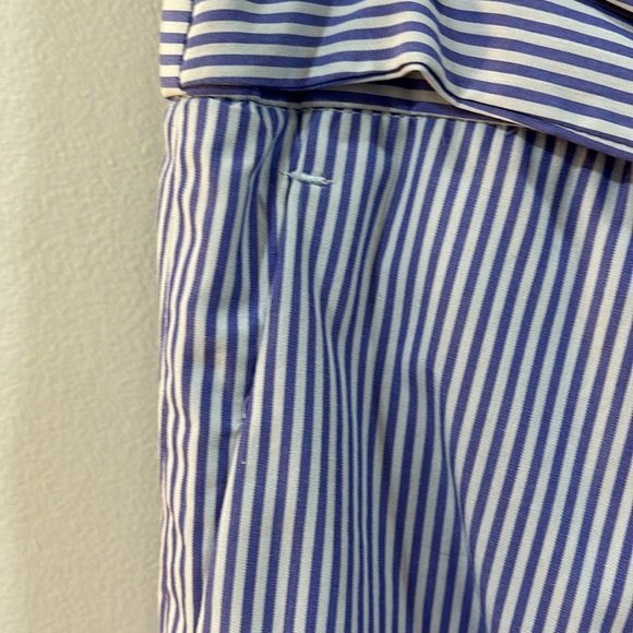 Jcrew mini skirt tie front banking stripe size 2 - Picture 4 of 5